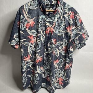 Molokai Surf Co. Men’s Hawaiian Shirt-Size XL-Bird of Paradise Print-Button down